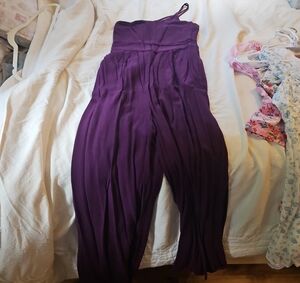 Purple Women’s Strapless Jumpsuit